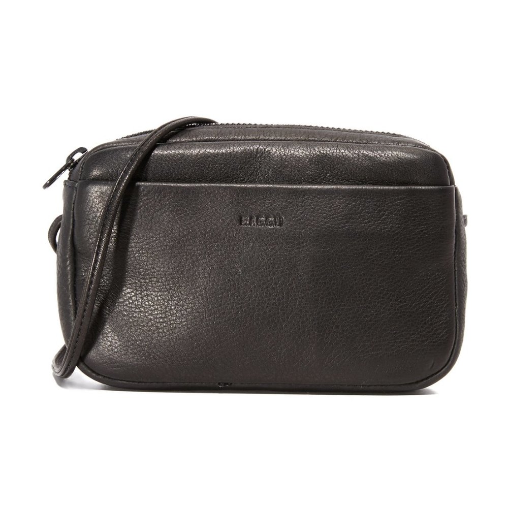 Baggu Black Mini Leather Purse